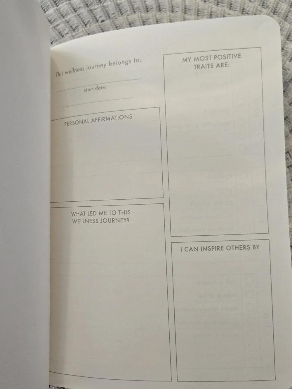 Caliber Wellness Journal - Be Kind To Yourself With Satin Ribbon Marker